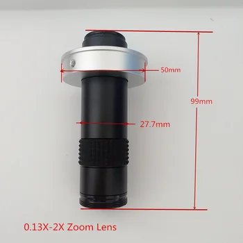 

FGHGF Long Working Distance Large Field of Vision Machine Vision Inspection 0.13X-2X Zoom Lens HD Surveillance Lens C Interface