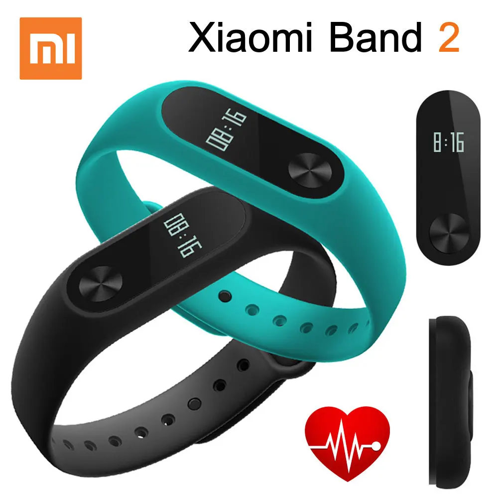 Оригинал Xiaomi Mi band 2 фитнес браслет OLED Дисплей Band Смарт Фитнес Трекер Heart Rate Monitor|smart