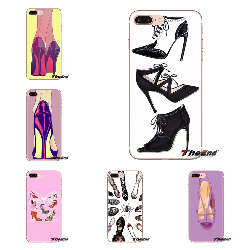 Sexy Gorgeous High Heel Shoes Transparent TPU Bag Case For Samsung Galaxy J1 J2 J3 J4 J5 J6 J7 J8 Plus 2018 Prime 2015 2016 2017 |