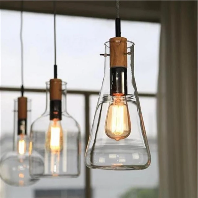 Creative Clear Gl Red Wine Bottle Pendant Hanging Lamp Dinning Creative Clear Gl Red Wine Bottle Pendant Hanging Lamp Dinning Room Bar Cafe Restaurant Home Decoration