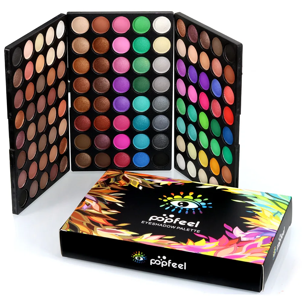 POPFEEL бренд макияж блеск палитра теней Shimmer Eye Shadow светящийся порошок длительный