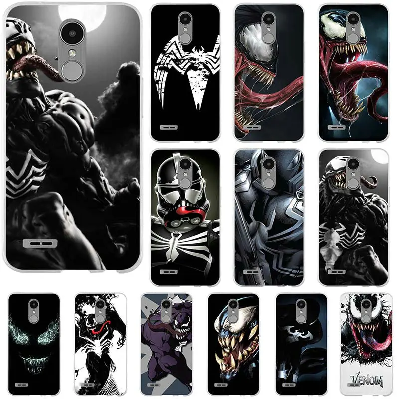 Кровопролитие Venom Spiderman работа Мягкие TPU телефон Аксессуары для LG G2 G3 MINI G4 G5 G6 K4 K7 K8