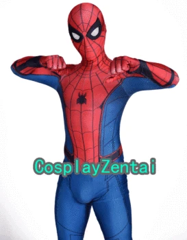 

New Spiderman Homecoming Kids/Adult Spiderman 3D Shade Spandex Cosplay Zentai Suit