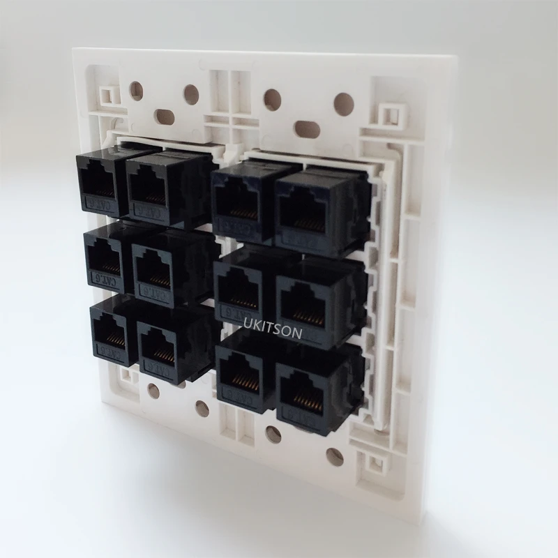 120x120mm 12 ports female to female CAT6 RJ45 Panel pic 6