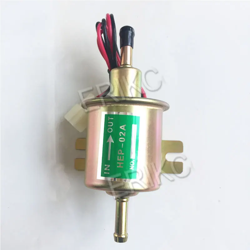 ERIKC Original 12V Electric Fuel Pump Low Pressure Bolt Fixing Wire Diesel Petrol HEP-02A For Car Carburetor Motorcycle ATV (2)