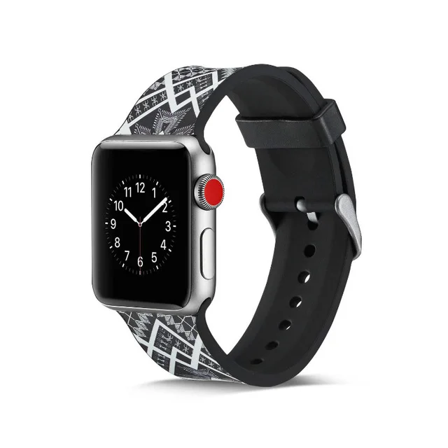 Ремешок для Apple watch 44 мм 40 мм iWatch 38 мм 42 мм силиконовый браслет для часов Apple watch 5 4 3 2 1 Аксессуары