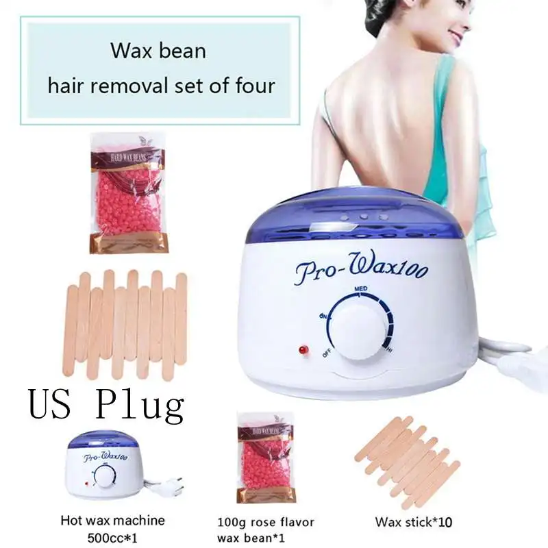 Body Depilatory Hair Removal Tools Warmer Wax Heater Mini SPA Hand Epilator Feet Paraffin Waxing Rechargeable Machine - Цвет: set1(US Plug)