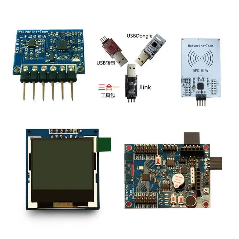 Для Bluetooth DA14580 (температура тела функция NFC) часы/браслет макетпосылка четыре |