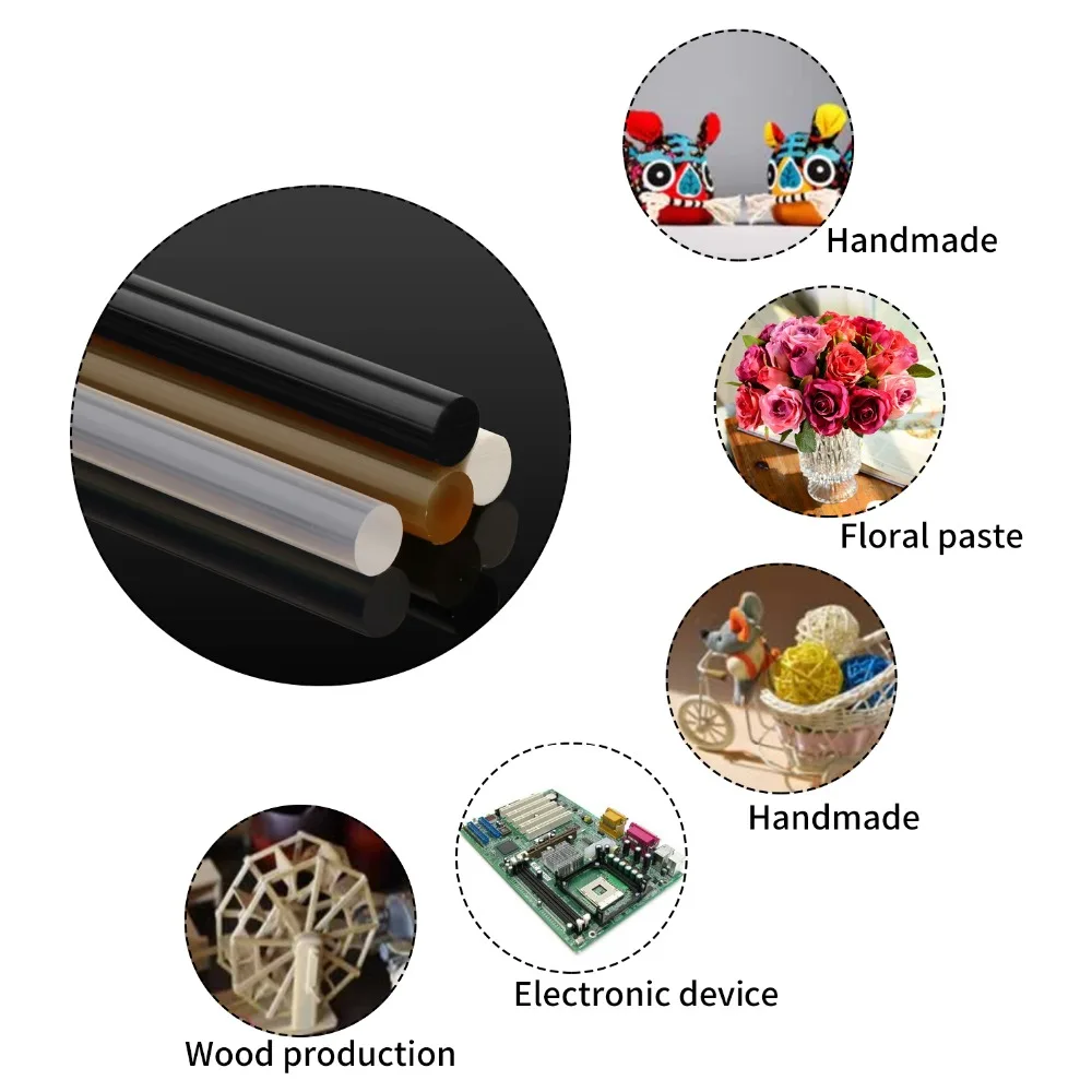 10-50 шт 11*300 мм термоклеевые палочки для электрического клеевого пистолета, домашний инструмент, DIY ROHS сертификат