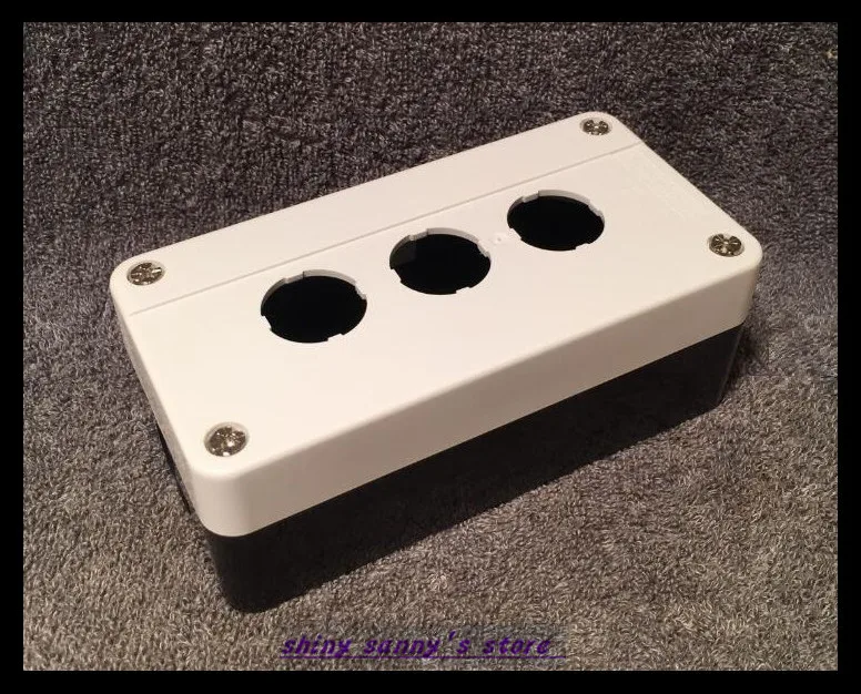 

3Pcs/Lot Control Station 3 Switch 22mm Push Button Protector Box Brand New