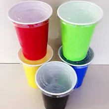 50 шт. Американ 16 унций пластиковые чашки для сока красные вечерние принадлежности для игры напиток Кокс питьевые чашки пивной понг с крышкой