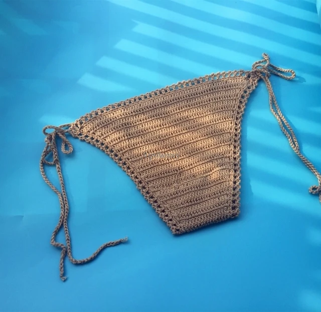 2018 Sexy Knitted Bathing Suit New femme Swimwear Bikini Drawstring