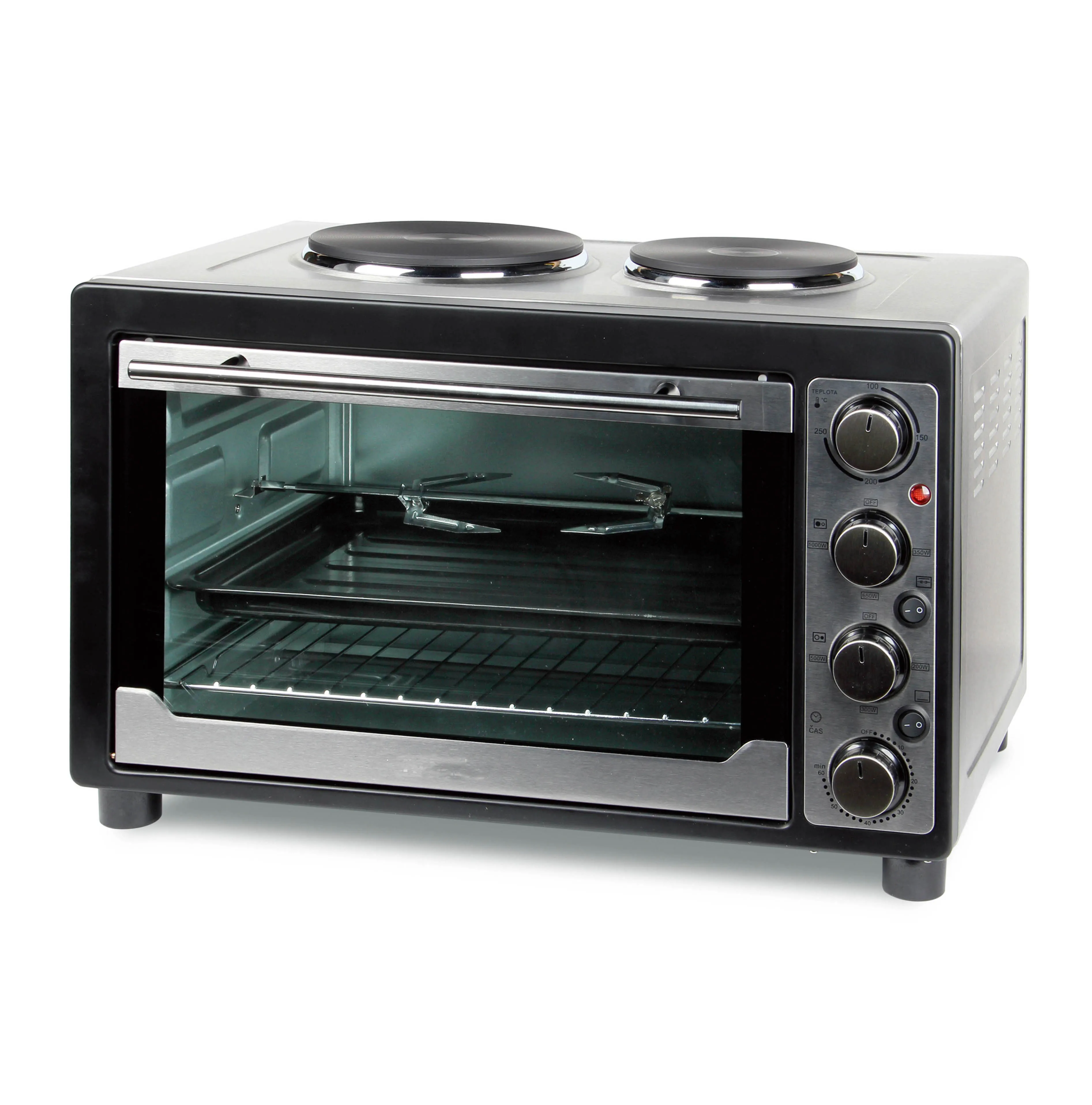 

Welon 45 liters hotplate oven , electric oven with rotisserie, pizza oven with cooktops