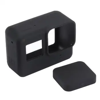 

For GoPro Accessories For GoPro Hero 5 6 7 Black Sport Camera Case Protective Silicone Case Skin + Lens Cap Cover