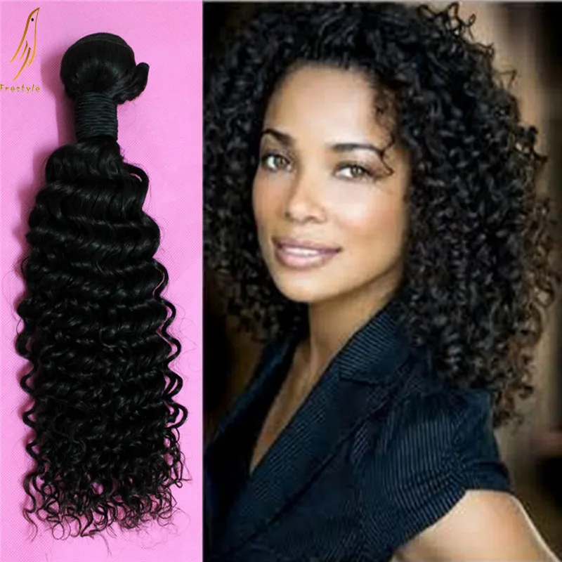 Factory Sale 7a Deep Wave Afro Small Loose Curly Indian Virgin