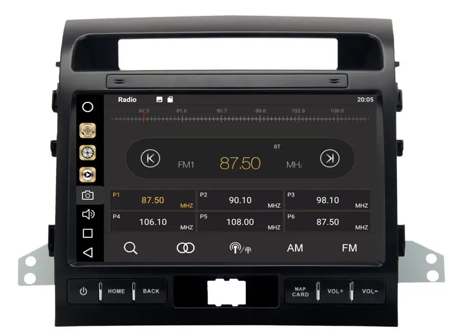 Cheap 32g 4GRam 8" Android 9.0 Car Audio for Toyota Land Cruiser LC200 2008-2012 Stereo Video GPS Navi Multimedia IPS Monitor Radio 3