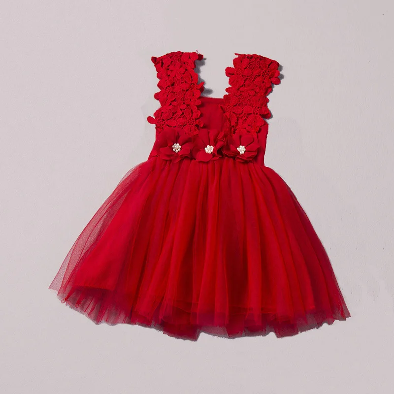 

2017 Summer Baby Girls Dress Lace Flower Baby Girl Clothes Princess Dress Children's Dresses Vestidos Infantis Girls Tutu Dress
