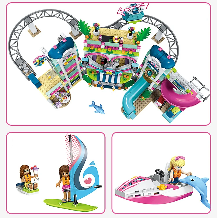 Friends Building Block The Heartlake City Resort Mode Compatible With Legoingly Friends Brick Toys girls Kit education gifts