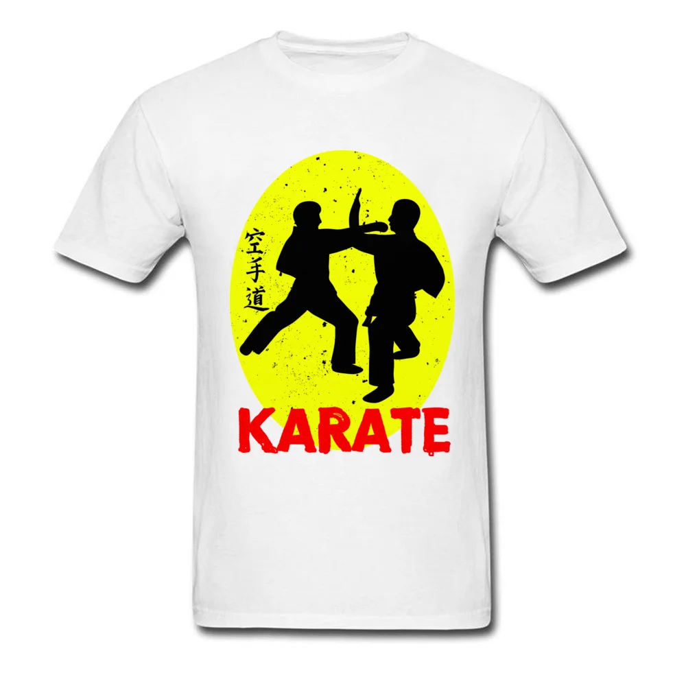 Karate O Neck T Shirt Fall T Shirt Short Sleeve Hot Sale Pure Cotton Leisure T Shirt Normal Youth Free Shipping Karate white