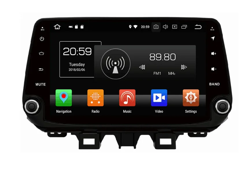 Excellent Octa Core 9 inch 8 core Android 9.0 Car Radio DVD player GPS for HYUNDAI Celesta IX35 Tucson 2018 64G GPS NAVIGATION AUTO 0