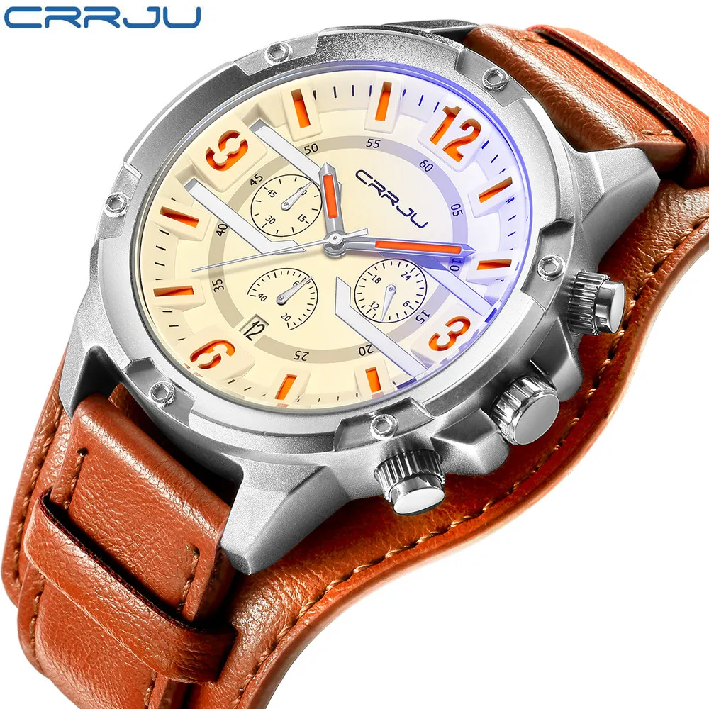 

men watches top brand luxury quartz Watch leather strap waterproof blue Reflective Business men watch Temperament man Q60