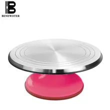 31 см алюминиевый сплав Выпечка инструменты украшения торта база платформа поворотного стола круглая вращающаяся подставка для пирожных поворотная пластина