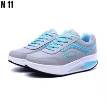 Nuevo 2017 Aumento de la Altura Mujeres Zapatos Casuales Zapatillas Cuerpo Conformación de Fitness Zapatos Zapatos de Swing de Moda Para Mujer