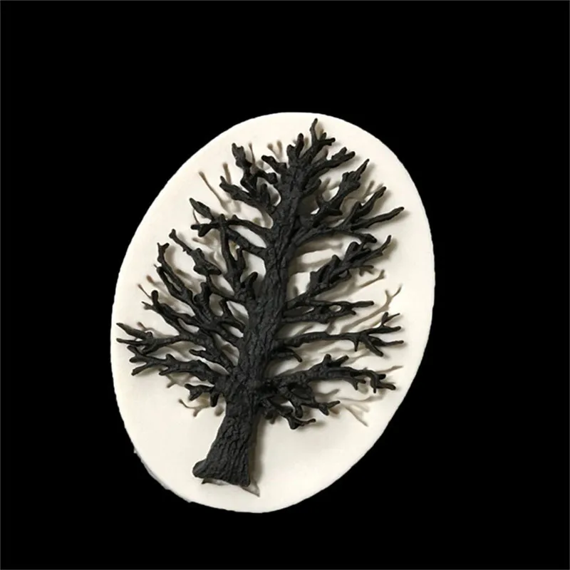 

Tree Shape Silicone Mold Fondant Cake Pastry Decorating DIY Tools Chocolate Sugarcraft Handmade Soap Kitchen Baking Mould 4YANG