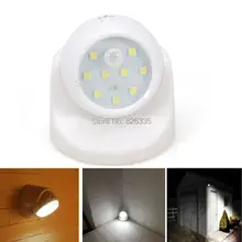 Security 9 LED Led Motion Sensor Night Light 360 Degree Rotation Children’s Nightlight Auto PIR Detector Lamp