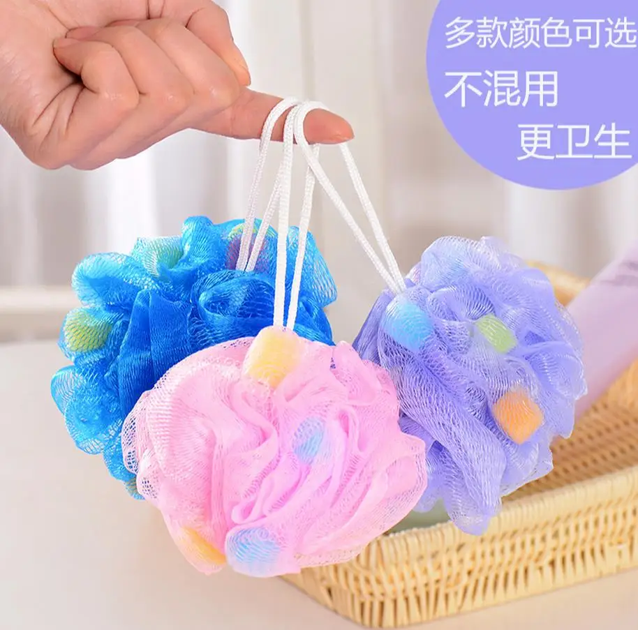 Bath ball/bath brush/bath flower color bath sponge ball rub zao back