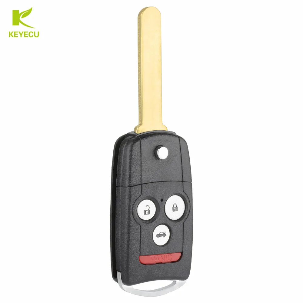 KEYECU New Replacement Remote Key Fob 4 Button 313.8MHz ID46 Chip for