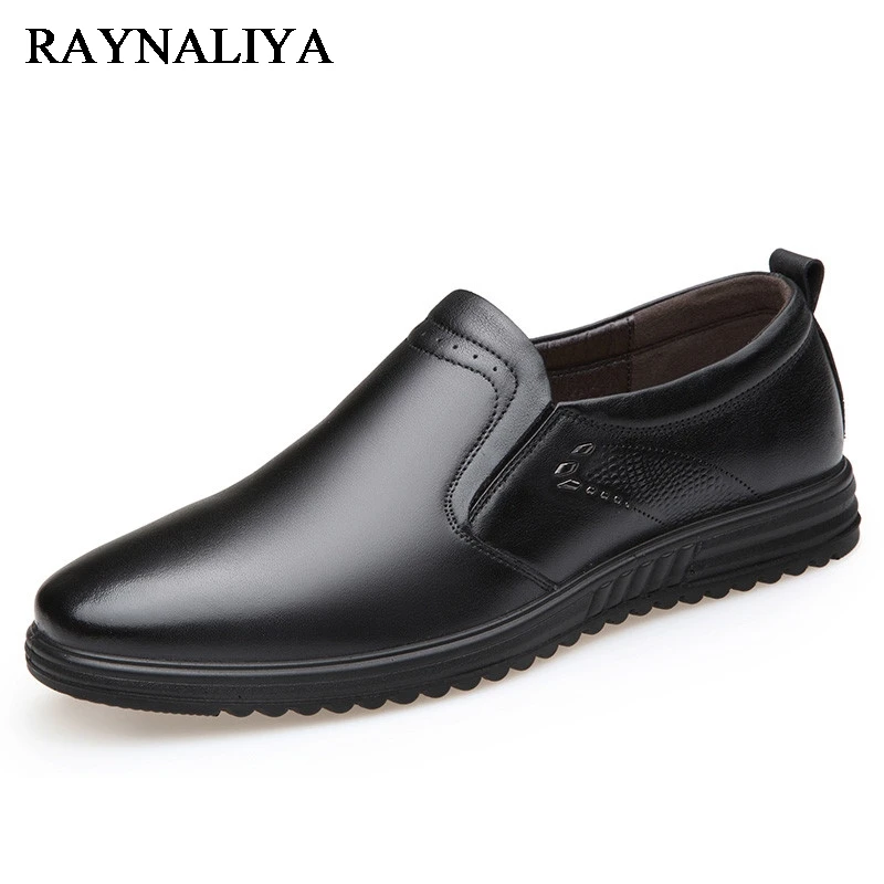 

2018 Spring Business Wedding Shoes Pointed Toe Men Dress Shoes Genuine Leather Oxfords Formal Shoes For Male Luxury BH-B0022