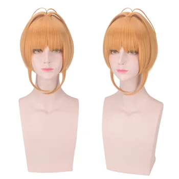 

Moremath 2019 Card Captor Sakura CLEAR CARD KINOMOTO SAKURA Cosplay Hair Short Synthetic Wig Halloween