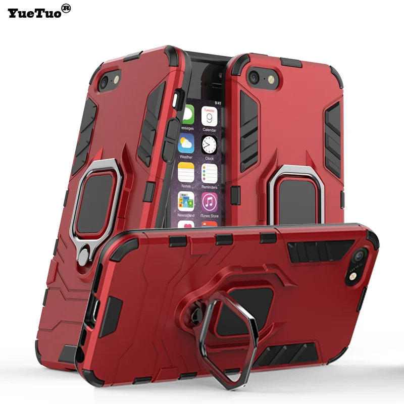 YueTuo finger ring armor case for iphone 5 5s se i s apple iphone5 luxury original stand car holder phone Hard back cover coque |