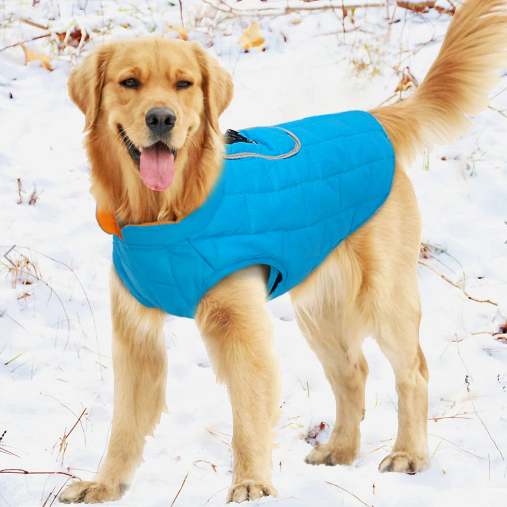 Large Dog Jacket Waterproof Pet Clothes Warm Dog Clothes Pet Coat