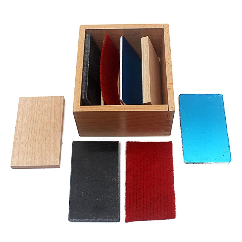 

Baby Toy Montessori Thermic Board Tablets 8Pcs with Wooden Box Sensorial Toys Early Childhood Educational Preschool Training Toy