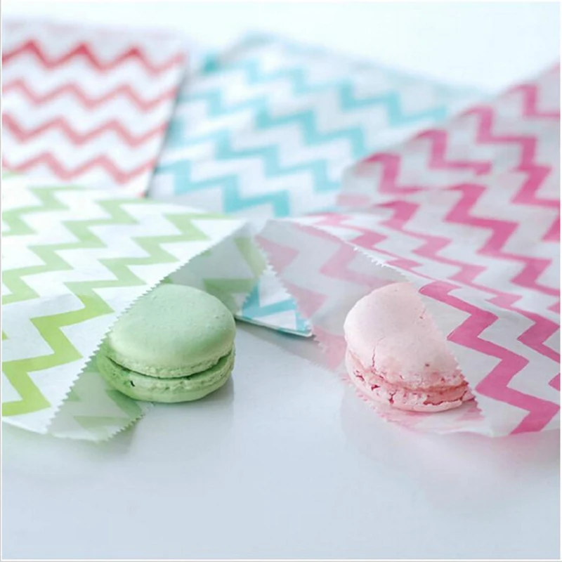 

25Pcs Oblique Stripe Paper Bag Stand Up Colorful Polka Bags For Birthday Wedding Party Tableware Gift Bag Food Safe Paper Bags