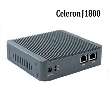2017 Новый Mini PC J1800 двухъядерный дешевые безвентиляторный pfsense типы межсетевого экрана 2 Intel GbE NIC Dual LAN Mini PC с 4 ГБ Оперативная память 64 ГБ SSD