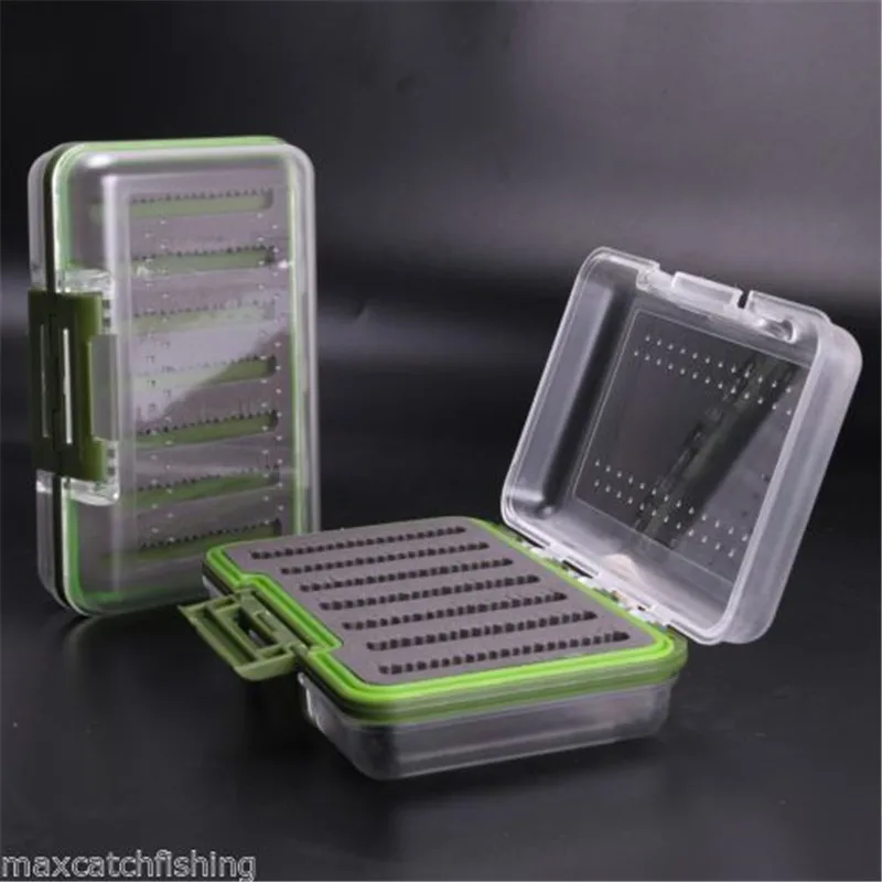 Hot Selling Double Clear Lid Waterproof Fly Fishing Box With Swing Leaf