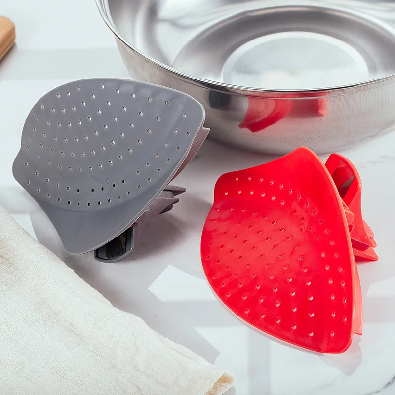 Colanders клип силиконовые PP кухня на сито для кастрюли сливной жидкости слив паста