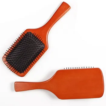 

Wooden Spa Massage Brush Comb Antistatic Head Promote Blood Circulation Combs Tool