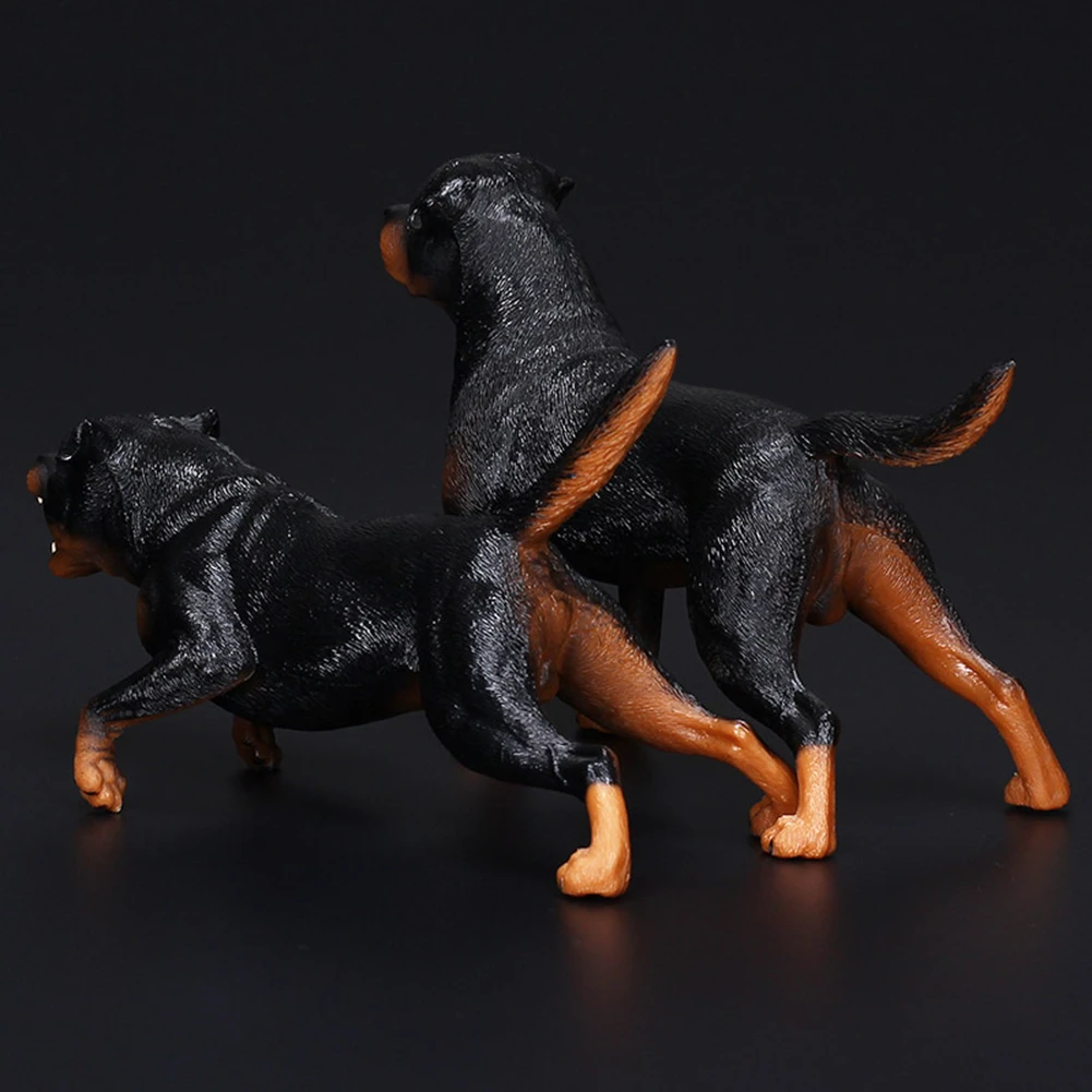 Большой Ротвейлер модель собаки детские игрушки 1:6 фигурки аксессуары Ротвейлер Фигурки игрушки