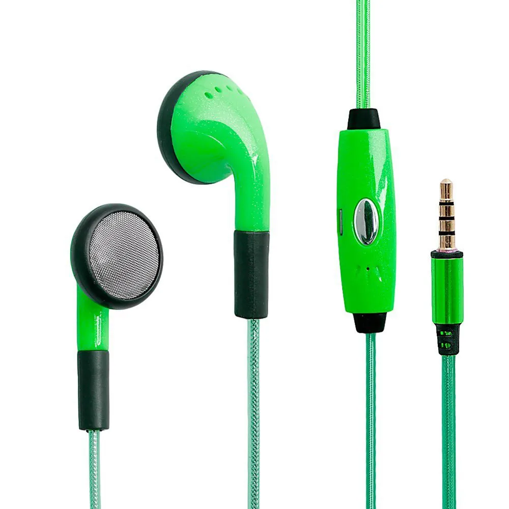 VOBERRY Wired Earphones With Microphone Earphones With Microphone Super Bass Earphone Headset For Iphone 8 Xiaomi Fone De Ouvido