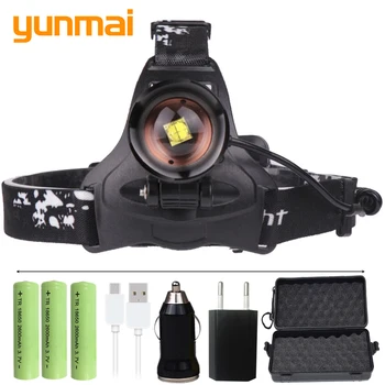 

2806 5000lm 32W chip XHP70.2 & XHP50 Headlight powerful Led headlamp zoom head lamp flashlight torch Lantern power bank light