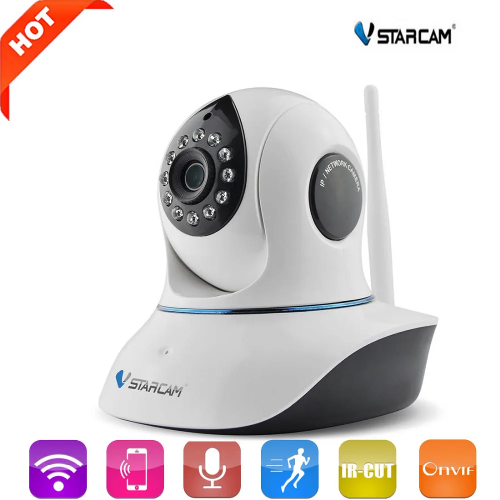 

Vstarcam C38S FHD 1080P Wireless Wi-fi Home Security Digital ONVIF IP Camera Wifi P2P IR-Cut Hemispherical H.264 CCTV IP Camera