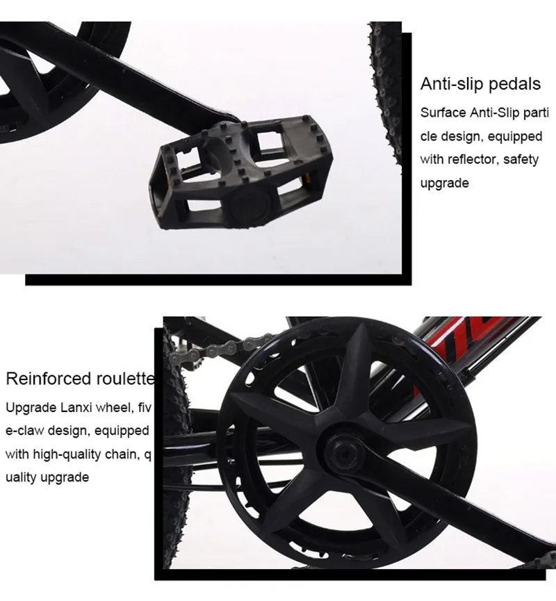 Best 18-Inch Mountain Bike For Children Single-Speed Mountain Bike V Brake Bike 8