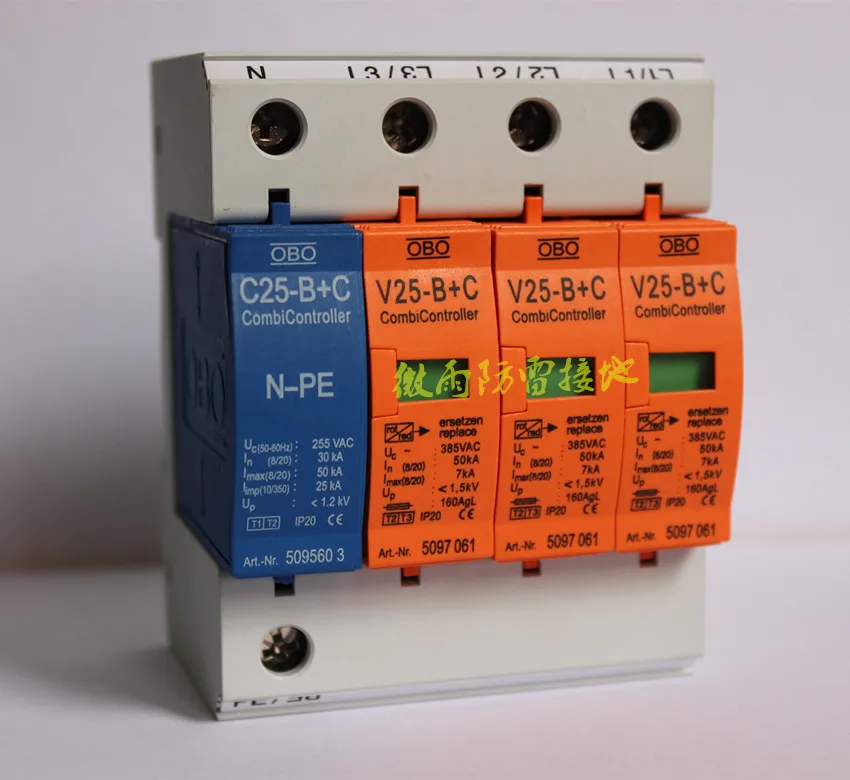 

20-40KA V25-B+C/3+NPE Surge Arrester ~385V AC