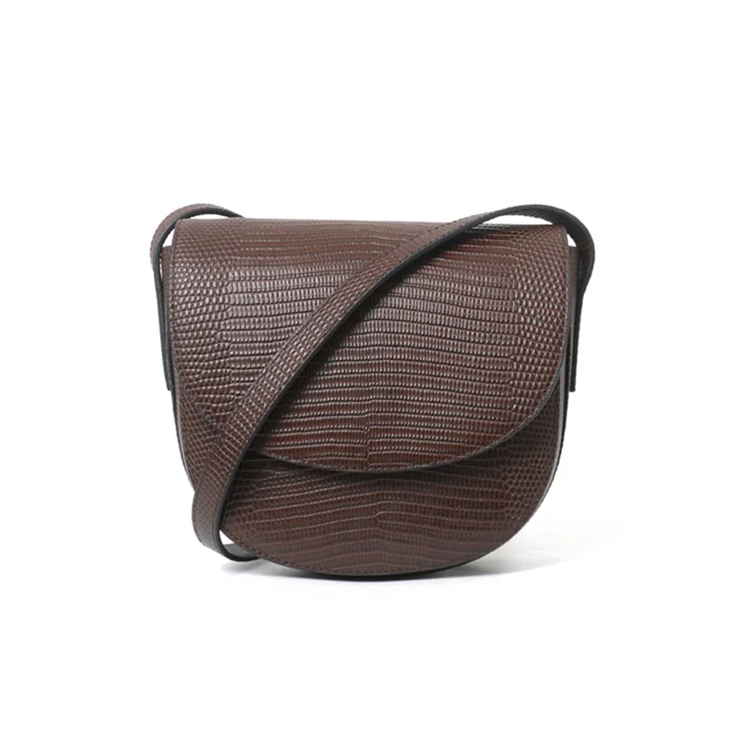 

Bags for Women 2019 Head Leather Retro Saddle Lizard Pattern Leather Bag Luxury Handbags Women Bags Designer
