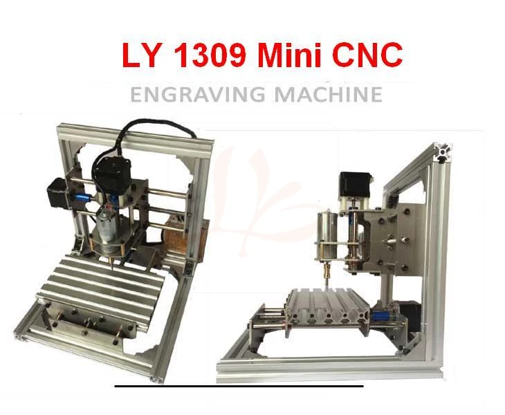 

Newest model LY 1309 Mini CNC Engraving Machine DC spindle 5W 3.175mm drill tip compatible