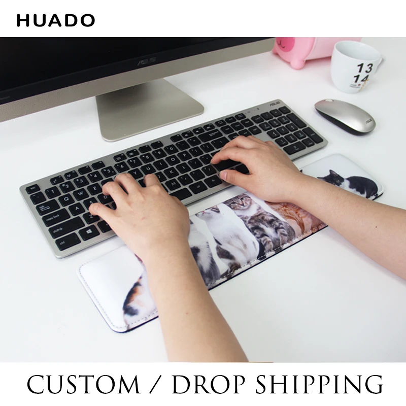 

Mouse Pad Keyboard Wrist Rest Non Slip Wrist Support Rest Mouse pad for Office,Computer, Laptop, Typist, Gamer, Compact Cushion